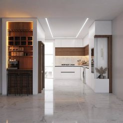 کابینت سفید و طوسی کد 7024