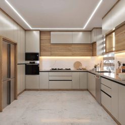 کابینت آشپزخانه قابدار پرتلند کد 70016