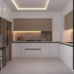 کابینت آشپزخانه نئوکلاسیک قابدار کد 70009