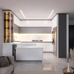 کابینت آشپزخانه لوکس جدید کد 70015 7 کابینت آشپزخانه آیسلند کد 70007