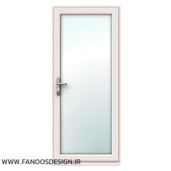 درب حمام شیشه خور upvc کد 20012