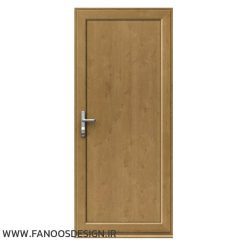 درب upvc حمام ضد آب نیم ویترین کد 20008