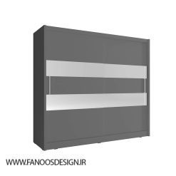 کمد لباس 2 درب کشویی سایز 200*180*60 کد 8905