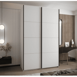 کمد لباس نوک مدادی 2 درب کشویی کد 8732 3 fanoosdesign closet 14 15 | فانوس دیزاین تولید کننده انواع درب اتاق ، ضد سرقت، درب ورودی و ضد آل