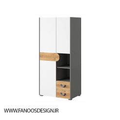 کمد لباس 2 درب لولایی 2 کشو سایز 190*80*53 کد 8723