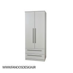 کمد لباس 2 درب لولایی 2 کشو سایز 182*74*53 کد 8725