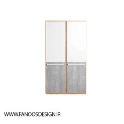 کمد لباس 2 درب کشویی سایز 200*180*62 کد 8907