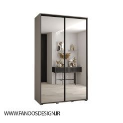 کمد لباس 2 درب کشویی آینه دار کد 8869