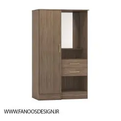 کمد لباس یک درب و دو کشو سایز 183*190*52 کد 8964