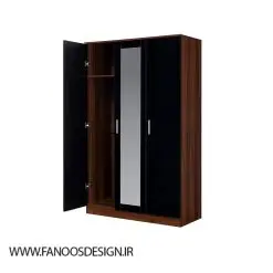کمد لباس 3 درب قهوه ای سایز 180*113*47 کد 9105