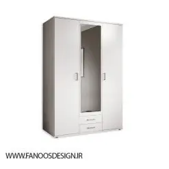 کمد لباس 3 درب قهوه ای سایز 180*113*47 کد 9105