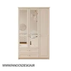 کمد لباس 3 درب و دو کشو سایز 184*105*52 کد 8998