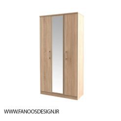کمد لباس 3 درب وسط آینه سایز 185*111*53کد 8919