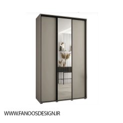 کمد لباس 3 درب کشویی آینه ای سایز 235*150*60کد 8864