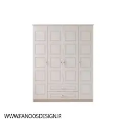 کمد لباس 4 درب و دو کشو سایز 184*140*52 کد 9003