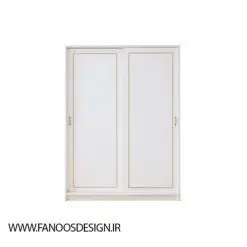 کمد لباس دو درب کشویی طلایی سایز 190*140*56 کد 8822