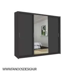 کمد لباس مشکی دو درب سایز 250*217*63 کد 8929