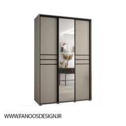 کمد لباس نوک مدادی 2 درب ریلی کد 8912