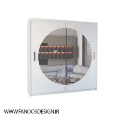 کمد لباس درب کشویی آینه دار سایز 203*217*62 کد 9044