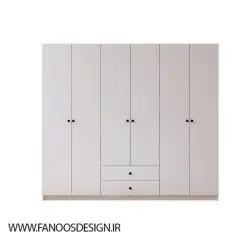 کمد لباس 6 درب بزرگ با 2 کشو سایز 180*180*45 کد 9094