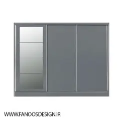 کمد لباس 2 درب کشویی نوک مدادی سایز 242*194*62 کد 9103