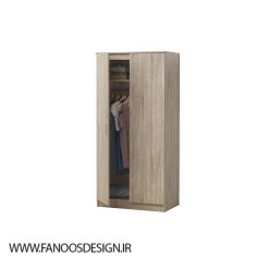 کمد درب کشویی طوسی طرح دار کد 8816