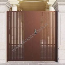 درب فلزی حیاطی مدرن مسی کد 40049