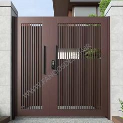 درب آهنی حیاط مدرن مسی کد 40050