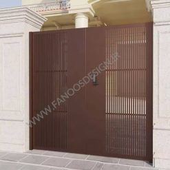 درب فلزی حیاطی مدرن مسی کد 40049