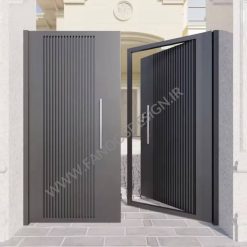 درب حیاط ساده و شیک دو لنگه کد40004