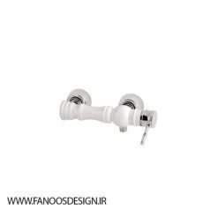 شیر توالت سفید کروم 1 | فانوس دیزاین تولید کننده انواع درب اتاق ، ضد سرقت، درب ورودی و ضد آل