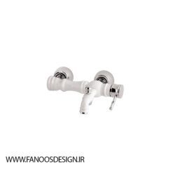 شیر حمام آندیا سفید کروم | فانوس دیزاین تولید کننده انواع درب اتاق ، ضد سرقت، درب ورودی و ضد آل