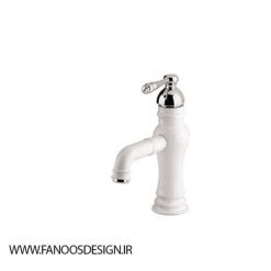 شیر روشویی سفید کروم | فانوس دیزاین تولید کننده انواع درب اتاق ، ضد سرقت، درب ورودی و ضد آل