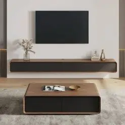 میز تی وی و میز جلو مبلی چوبی کلاسیک