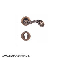 Rosette handle Fara Sanat neoclassic door classic code 205r 4 | فانوس دیزاین تولید کننده انواع درب اتاق ، ضد سرقت، درب ورودی و ضد آل