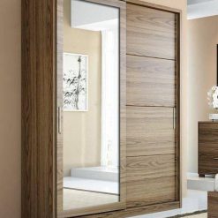 کمد درب ریلی آیینه دار زیبا کد 1251