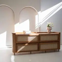 میز کنسول چوبی مدرن