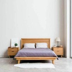 تخت خواب دو نفره با چوب راش کد 440