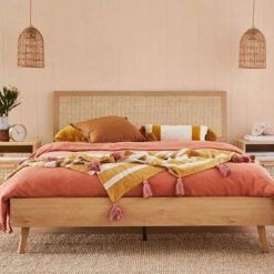 تخت خواب دو نفره رنگ روشن کد 441