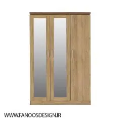 کمد لباس چوبی با رنگ پلی اورتان 3 درب سایز 190*116*52 کد 1094