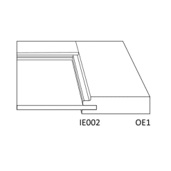 درب کابینت روکش چوب روستیک کد 153 ابعاد سفارشی