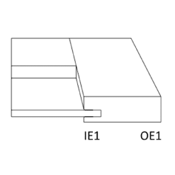 درب کابینتی روکش چوبی کلاسیک