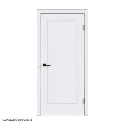 درب تگ قاب سفید MDF با رنگ پوششی CNC کد 30142