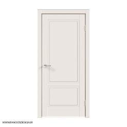 درب دو قاب کلاسیک MDF با رنگ پوششی CNC کد 30141