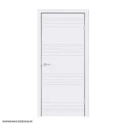 درب اتاق خواب طوسی استیل خور کد 30136