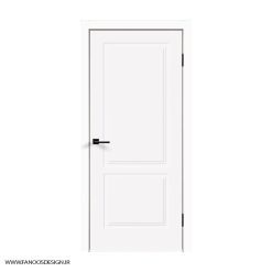 درب سفید اتاق خواب دو قاب کد 30135