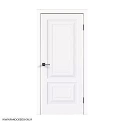 درب اتاق سفید دو قاب کد 30133