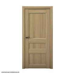 درب چوبی اتاق خواب لوکس سه قاب کف تراش کد 30157