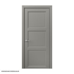 درب اتاق خواب کلاسیک چوبی MDF با رنگ پوششی سه قاب کد 30993