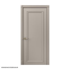 درب اتاق خواب جدید با رنگ پوششی تک قاب برجسته کد 31020